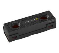 Corsair Hydro X Series XM2 pour Disque SSD M.2 Waterblock (Intégrez Disque SSD M.2 Watercooling Personnalisé, Plaque Froide en Cuivre Hautes Performances, Installation Rapide et Facile) Noir