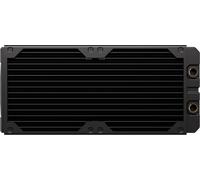 Corsair Hydro X Series XR5 280mm V2 Radiateur de Personnalisé - Compatible avec Les Ventilateurs iCUE Link - Supports de Ventilateur 2 x 140mm - Plaques de Protection à vis - Filetage G1/4 po - Noir