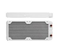 Corsair Hydro X Series, XR5 Radiateur de 240 mm (Doubles Fixations Ventilateur de 120 mm, Installation Facile, Construction en Cuivre Premium, Guides de Vis de Ventilateur Inclus) Blanc