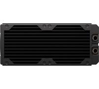 Corsair Hydro X Series XR7 240mm V2 Radiateur de Personnalisé - Compatible avec Les Ventilateurs iCUE Link - Supports de Ventilateur 2 x 120mm - Plaques de Protection à vis - Filetage G1/4 po - Noir
