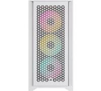 CORSAIR iCUE 4000D RGB Airflow - Mid tower - ATX étendu - panneau latéral fenêtré (verre trempé) - pas d'alimentation (ATX) - blanc authentique - USB/Audio G