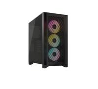 Boitier Moyen Tour E-ATX Corsair iCue 4000D Airflow RGB avec panneaux vitrés (Noir)