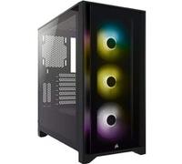 Boitier Moyen Tour ATX Corsair iCue 4000X RGB avec panneaux vitrés (Noir)