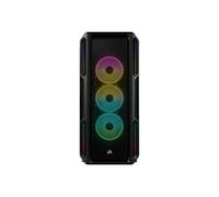 Corsair Boîtier iCUE 5000T RGB – ATX étendu – Panneau latéral verre trempé – Noir – Sans alim (ATX)