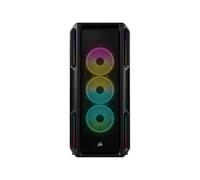 Corsair Boîtier Moyen-Tour connecté en Verre trempé iCUE 5000T RGB, Noir