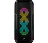 CORSAIR iCUE 5000T RGB - Mid tower - ATX étendu - panneau latéral fenêtré (verre trempé) - pas d'alimentation (ATX) - noir - USB/Audio G