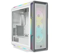 Corsair Boîtier Moyen-Tour connecté en Verre trempé iCUE 5000T RGB Blanc