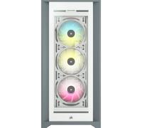 Boîtier PC - CORSAIR - CC-9011213-WW - ATX iCUE 5000X RGB - Moyen-tour intelligent en verre trempé - Blanc