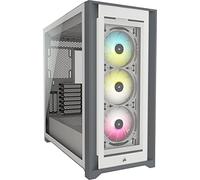 Boîtier PC - CORSAIR - CC-9011213-WW - ATX iCUE 5000X RGB - Moyen-tour intelligent en verre trempé - Blanc