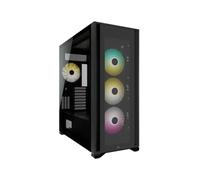 Corsair iCUE 7000X RGB Full Tower Noir - Boîtier PC ATX/EATX, 6x3.5", 4x2.5", 4x120mm RGB avant, 1x120mm arrière, USB 3.2 Gen 1/2
