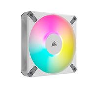 Corsair iCUE AF120 RGB ELITE 120mm PWM Kit de Trois Ventilateurs - Huit LED RGB Par Ventilateur - Technologie AirGuide - Palier Fluid Dynamic - Contrôleur iCUE Lighting Node CORE Inclus - Noir