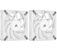 Corsair iCUE AF120 RGB ELITE 120mm PWM Kit de Trois Ventilateurs - Huit LED RGB Par Ventilateur - Technologie AirGuide - Palier Fluid Dynamic - Contrôleur iCUE Lighting Node CORE Inclus - Noir