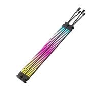 Corsair Bandes LED iCUE ARGB pour câbles PSU – 2x200 mm, 100 RGB LEDs par bande, 5V ARGB, Noir