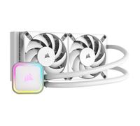 Corsair Refroidisseur liquide iCUE H100i RGB ELITE - 2 ventilateurs 120 mm AF ELITE PWM - Blanc