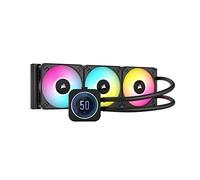 Corsair iCUE H150i Elite LCD XT Refroidisseur de CPU Liquide - Écran LCD IPS - Trois Ventilateurs AF120 RGB Elite - Radiateur 360mm - Convient à Intel® LGA 1700, AMD AM5, et Plus - Noir