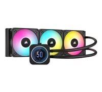 Corsair iCUE H150i Elite LCD XT Refroidisseur de CPU Liquide - Écran LCD IPS - Trois Ventilateurs AF120 RGB Elite - Radiateur 360mm - Convient à Intel® LGA 1700, AMD AM5, et Plus - Noir