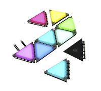 Corsair iCUE LC100 Panneaux d’éclairage d’Accentuation - 9X Vignette kit de démarrage (81 LED RGB avec Diffusion de lumière, Fixation magnétique Simple, Lighting Node Pro Inclus) Transparente