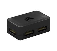 CORSAIR iCUE Link 4-Way Signal Splitter - pour Les Installations de Refroidissement Personnalisées - Fixation Magnétique - Nécessite Le Hub du Système iCUE Link (Vendu Séparément) - Noir