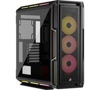 Corsair Boîtier PC iCUE Link 5000T LX RGB – ATX moyen, 3x LX120 RGB, bandes Aurora, hub inclus, noir