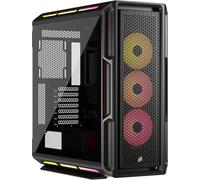 Corsair Boîtier PC iCUE Link 5000T LX RGB – ATX moyen, 3x LX120 RGB, bandes Aurora, hub inclus, noir