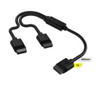 CORSAIR iCUE LINK Cable, 1x 600mm Y-Cable with Straight connectors, Black New
