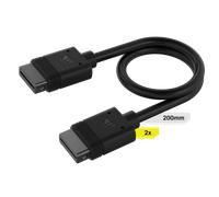 CORSAIR iCUE LINK Cable, 2x 200mm with Straight connectors, Black New