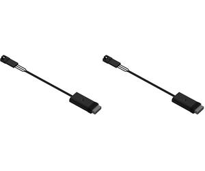 Corsair iCUE Link GPU RGB Adapter - Intégration de l'écosystème iCUE Link pour Les Blocs d'eau GPU Hydro X Series XG7, XG5 (2020-2023) - Noir (Lot de 2)
