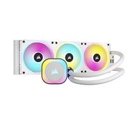 CORSAIR iCUE Link H150i RGB Liquid CPU Cooler - 360mm AIO - Ventilateurs QX120 RGB - Convient à Intel® LGA 1700, AMD® AM5 - Hub Système iCUE Link Inclus - Blanc