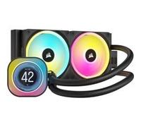 CORSAIR iCUE Link LCD H100i RGB - Système de refroidissement liquide de processeur - Taille de radiateur : 240 mm - (pour : LGA1156, LGA1155, LGA1150, LGA1151, AM4, LGA1200, LGA1700, AM5) - cuivre - 1