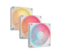Corsair iCUE LINK LX120-R Kit de 3 Ventilateurs RGB 120mm Blanc, 2400 tr/min, 70 CFM, 35.1 dB, Pression 3.8 mmH2O, 18 LED RGB par ventilateur