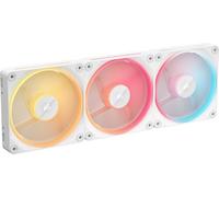 CORSAIR iCUE Link LX120-R RGB 120mm PWM Ventilateur Inversés - Kit Triple Ventilateur - Faible Bruit, CORSAIR Palier à Dôme Magnétique, Double Boucle Lumineuse, Vis QuikTurn™, Mode Zéro RPM - Blanc