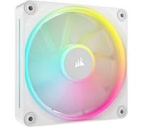 CORSAIR Ventilateurs de boîtier iCUE LINK LX120 RGB 120 mm PWM Pack triple, inclut hub, Blanc