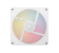 CORSAIR iCUE Link LX140-R RGB 140mm PWM Ventilateur Inversés - Kit Double Ventilateur - Faible Bruit, CORSAIR Palier à Dôme Magnétique, Double Boucle Lumineuse, Vis QuikTurn™, Mode Zéro RPM - Blanc