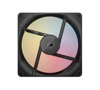 CORSAIR iCUE Link LX140-R RGB 140mm PWM Ventilateur Inversés - Kit Double Ventilateur - Faible Bruit, CORSAIR Palier à Dôme Magnétique, Double Boucle Lumineuse, Vis QuikTurn™, Mode Zéro RPM - Noir