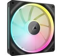 CORSAIR iCUE Link LX140 RGB 140 mm PWM Ventilateur Paquet Unique - Double Boucles Lumineuses - Requiert Le iCUE Link System Hub (Vendu Séparément) - Technologie CORSAIR AirGuide - Noir