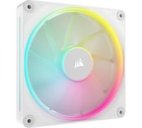 CORSAIR iCUE Link LX140 RGB 140 mm PWM Ventilateur Paquet Unique - Double Boucles Lumineuses - Requiert Le iCUE Link System Hub (Vendu Séparément) - Technologie CORSAIR AirGuide - Blanc