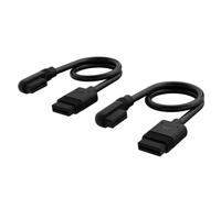 Corsair iCUE LINK Mince Câbles - 200mm Droit/Mince 90° - Noir