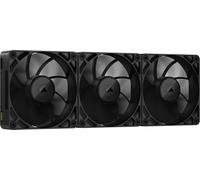 CORSAIR iCUE Link RX120 Max 120mm PWM Ventilateur Épaiss avec iCUE Link System Hub - Pression Statique Élevée - Liquid Crystal Polymer - Palier à Dôme Magnétique - Pack Triple - Noir