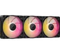 CORSAIR iCUE Link RX120 Max RGB 120mm PWM Ventilateur Épaiss avec iCUE Link System Hub - Pression Statique Élevée - Palier à Dôme Magnétique - Pack Triple - Noir