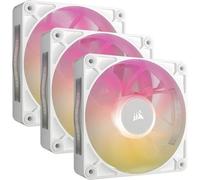 Corsair iCUE Link RX120 Max RGB White - Pack de 3 ventilateurs 120mm blanc avec iCUE Link Link System Hub