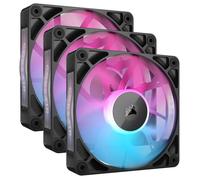 CORSAIR iCUE LINK RX120 RGB 120mm Ventilateurs PWM avec Hub Système iCUE LINK - Roulement à Dôme Magnétique - Triple Pack - Noir