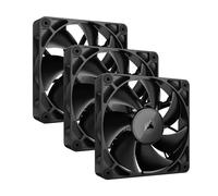 CORSAIR iCUE Link RX120 Ventilateurs 120mm PWM avec Hub Système iCUE Link - Roulement à Dôme Magnétique - Triple Pack - Noir
