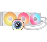 CORSAIR iCUE Link Titan 360 RX LCD Refroidisseur Liquide pour CPU - Chambre de Refroidissement FlowDrive - Intel LGA 1851/1700, AMD AM5/AM4 - 3X RX120 RGB Ventilateurs - iCUE Link Hub Inclus - Blanc