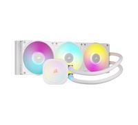 CORSAIR iCUE LINK TITAN 360 RX RGB Refroidisseur Liquide Pour CPU - Blanc | 360mm AIO, 3x RX120 Ventilateurs RGB Inclus, Convient à Intel LGA 1851/1700, AMD AM5/AM4, Hub du Système iCUE LINK Inclus