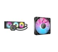 CORSAIR iCUE Link Titan 360 RX RGB Refroidisseur Liquide pour CPU + RX120 Ventilateur PWM Lot - Noir