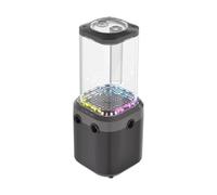 CORSAIR iCUE LINK XD6 RGB ELITE Pump/Reservoir - Pompe FlowDrive Max, Capteur de Température Intégré, 22 LEDs RGB Adressables, Réservoir 440ml en Nylon Transparent - Gris Furtif