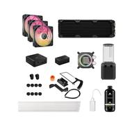 Corsair iCUE Link XH505i RX 360 RGB Kit de watercooling personnalisé - Waterblock pour processeur XC7 Elite - Pompe/réservoir D5 XD6 Elite - 3 Ventilateurs RX120 RGB - Radiateur de 360 mm XR5 - Noir