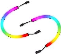 Corsair iCUE LS100 Smart Lighting Strip Lot d'Extension 250mm (Paramétrables Individuellement LED, Diffusion de Lumière Intégrée, Installation Rapide) 2x 250mm Bandes
