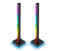Corsair iCUE LT100 Smart Lighting Towers Starter Kit (Deux tours Hautes de 422 mm Contenant Chacune 46 LED Paramétrables, Diffusion de Lumière Intégrée, Support pour Casque Amovible) Noir