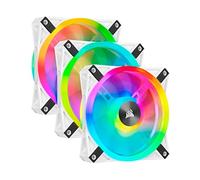 Corsair Kit ventilateurs boîtier iCUE QL120 RGB 120 mm - Lot de 3 Blanc